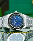 Audemars Piguet Royal Oak Jumbo Extra Thin Blue 15202IP 39mm Titanium Platinum