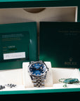 Rolex Datejust Blue Diamond 36mm Box & Paperwork