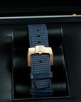Audemars Piguet Code 11.59 Smoked Blue Dial Rose Gold 15210OR.OO.A028CR.01 case strap tang buckle