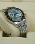 Rolex Daytona Ice Blue Platinum Baguette 116506 case lug lower left