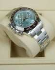 Rolex Daytona Ice Blue Platinum Baguette 116506 40mm