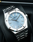 Audemars Piguet Royal Oak Ice Blue 50th 155550 lug case lower left