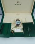 Rolex Daytona Ice Blue Platinum Baguette 116506 case lug bracelet fullset