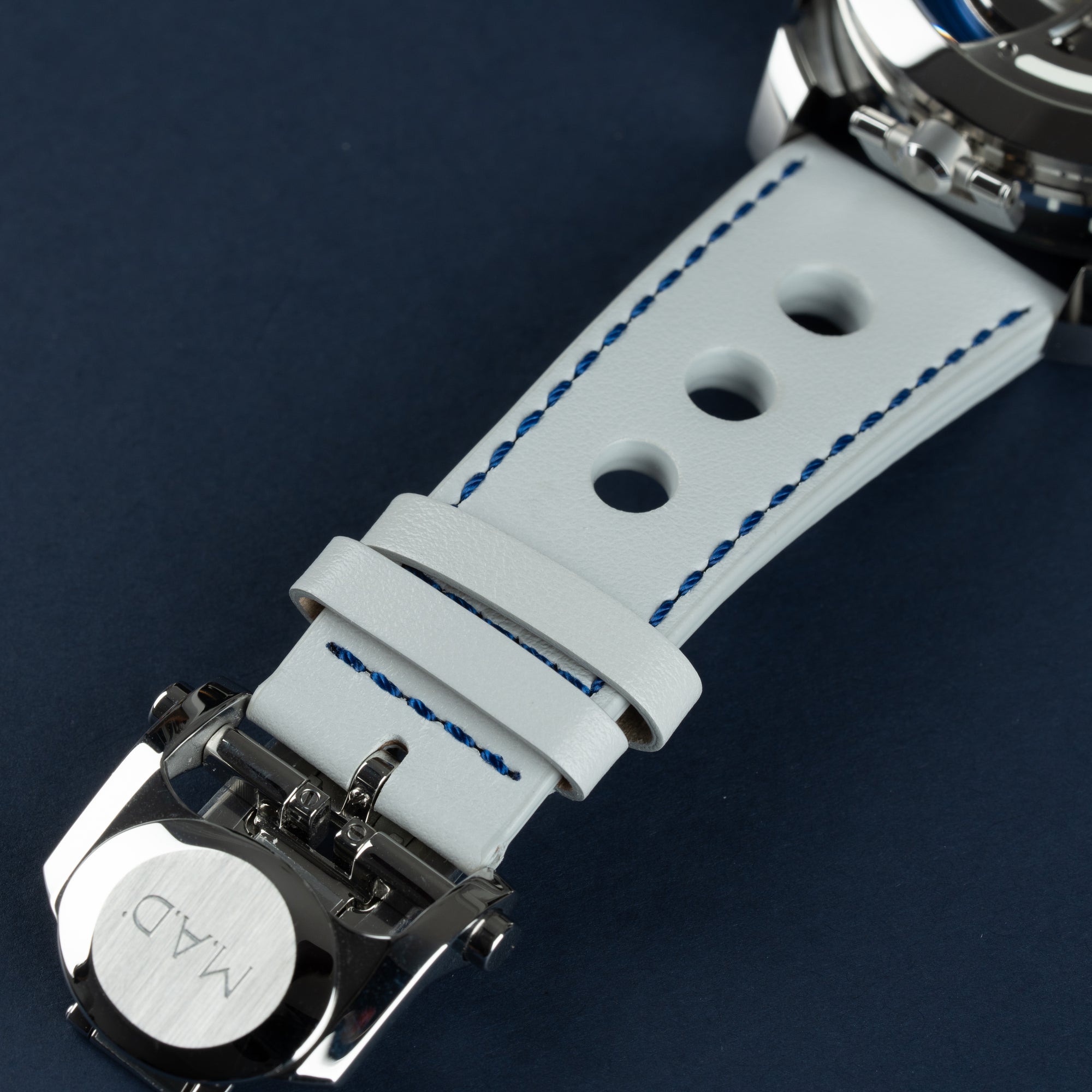 MB&amp;F M.A.D. 1 Editions Blue 42mm Leather Strap