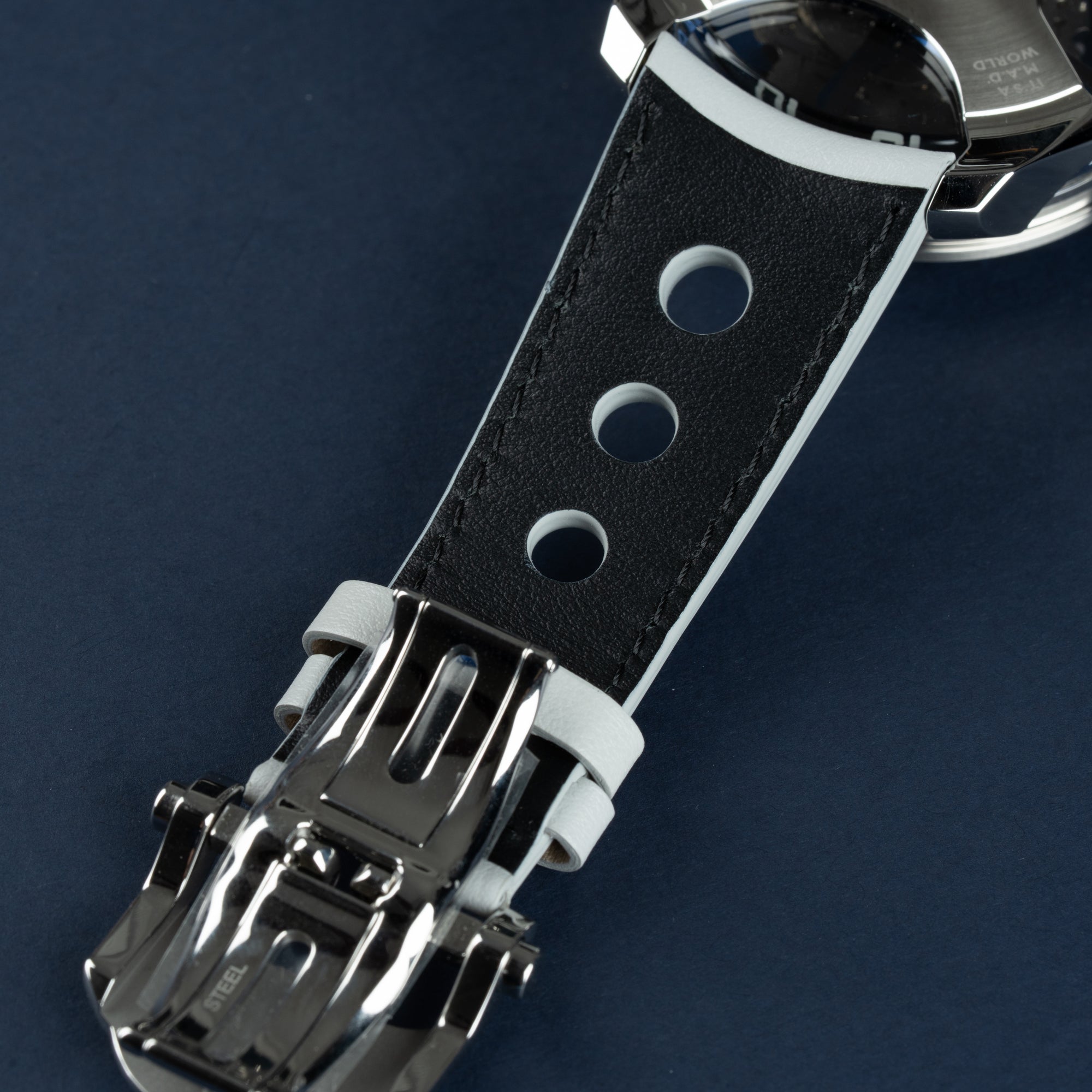 MB&amp;F M.A.D. 1 Editions Blue 42mm Leather Strap Interior Black