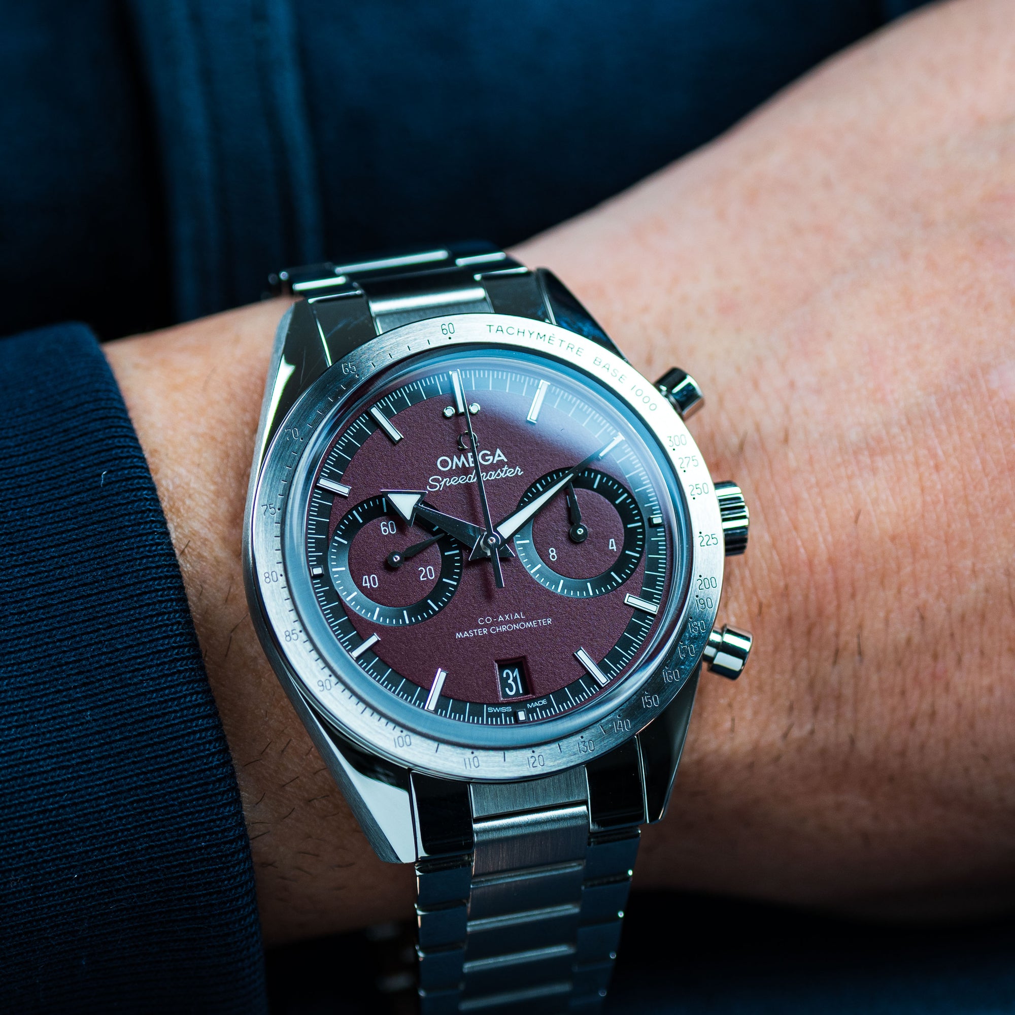 Omega Speedmaster 57 Red On the Wrist