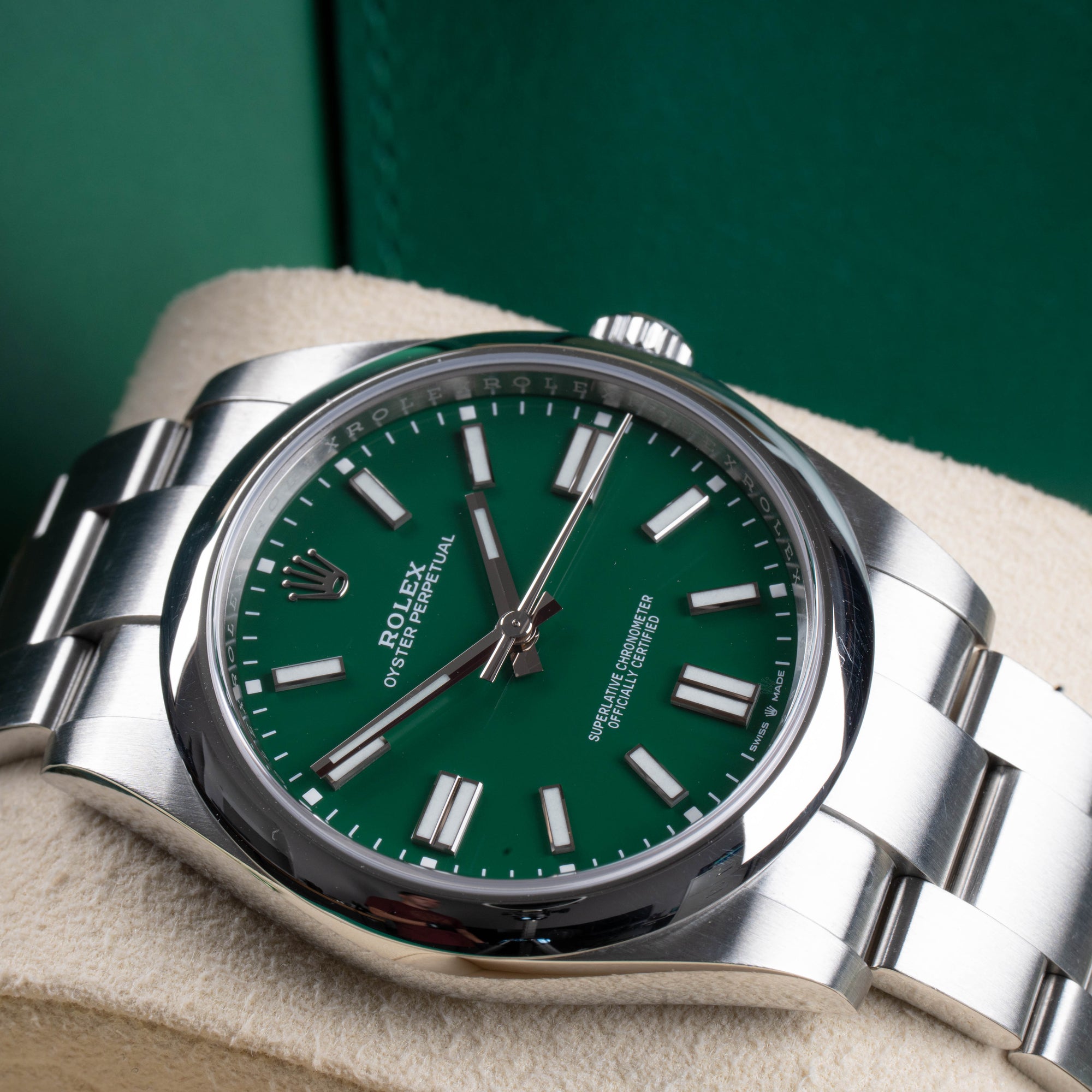 Rolex Oyster Perpetual Green 41