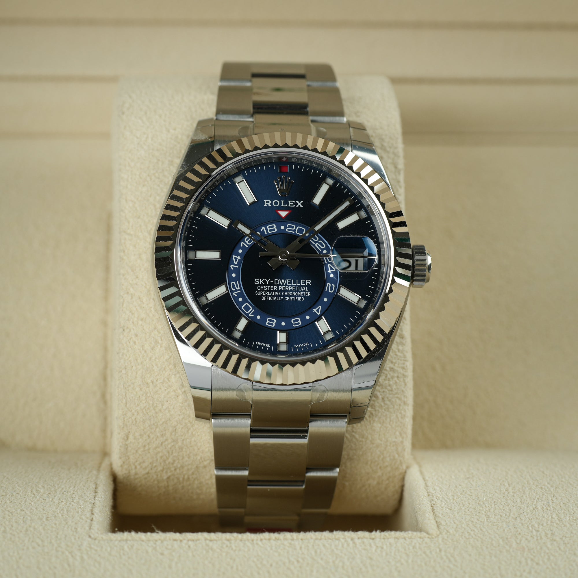 Rolex Sky-Dweller 326934 Blue Dial 42mm front dial