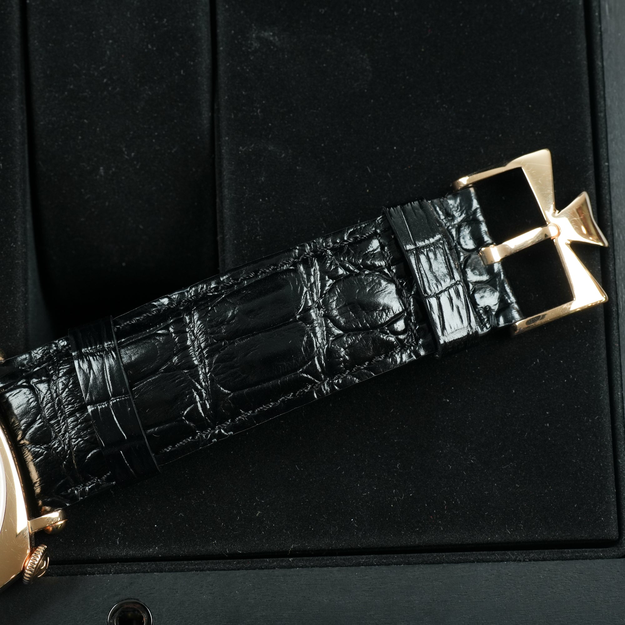 Vacheron Constantin Historiques American 1921 40mm front case rose gold strap black buckle