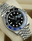 Rolex GMT-Master II Batgirl 126710BLNR Jubilee 40mm angle lug