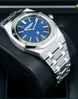 Audemars Piguet Royal Oak Jumbo Extra Thin Blue 15202IP 39mm Titanium Platinum