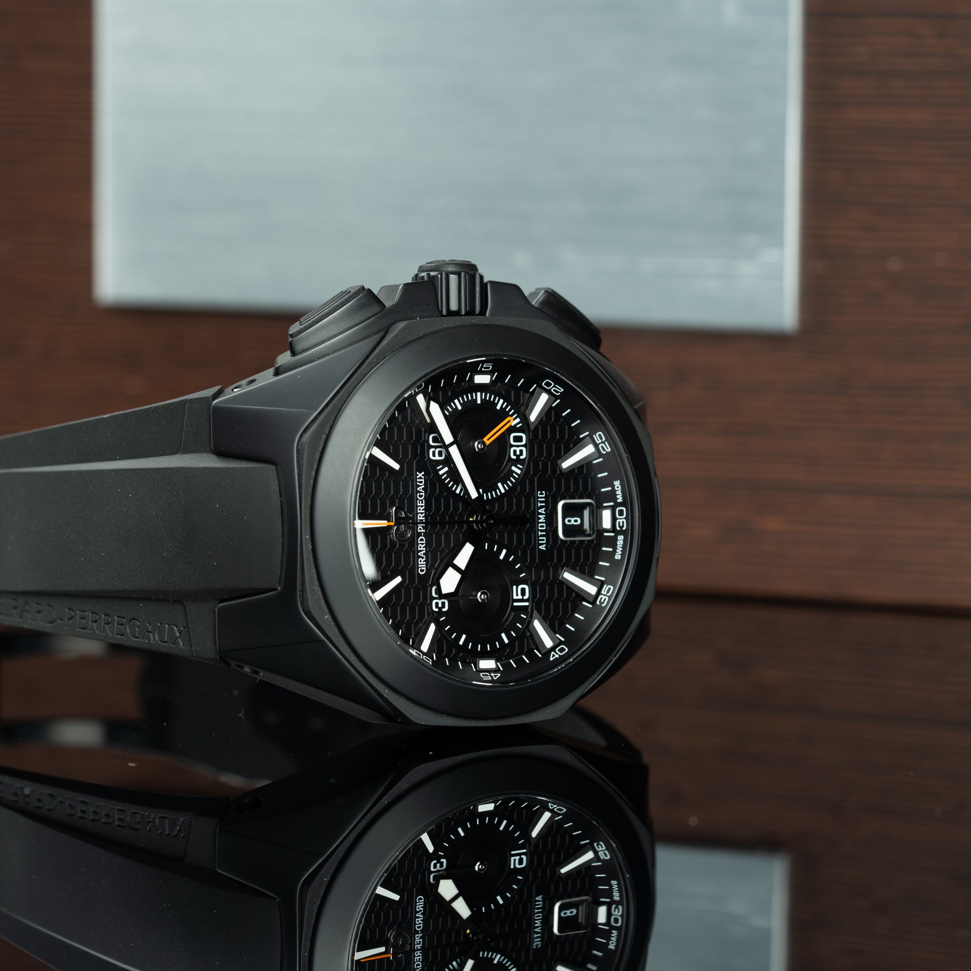 Girard Perregaux Chrono Hawk 44mm Black case Black Dial