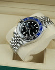 Rolex GMT-Master II Batgirl 126710BLNR Jubilee 40mm left upper lug