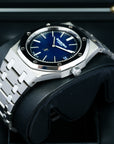 Audemars Piguet Royal Oak Jumbo Extra Thin Blue 15202IP 39mm Titanium Platinum
