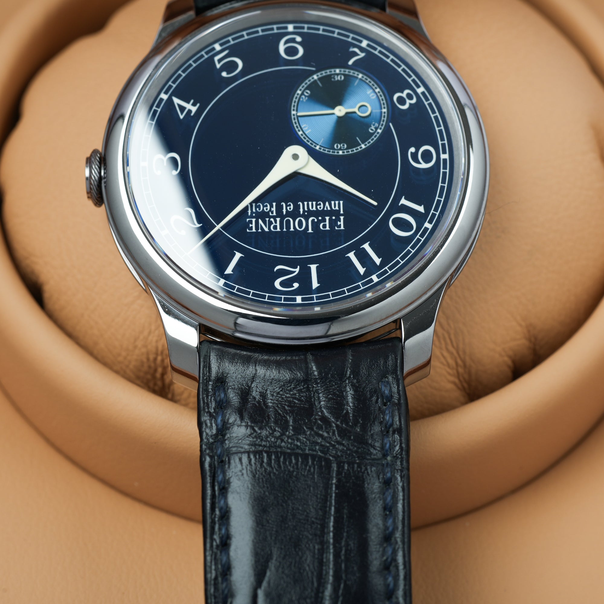 F.P. Journe Chronometre Bleu case strap