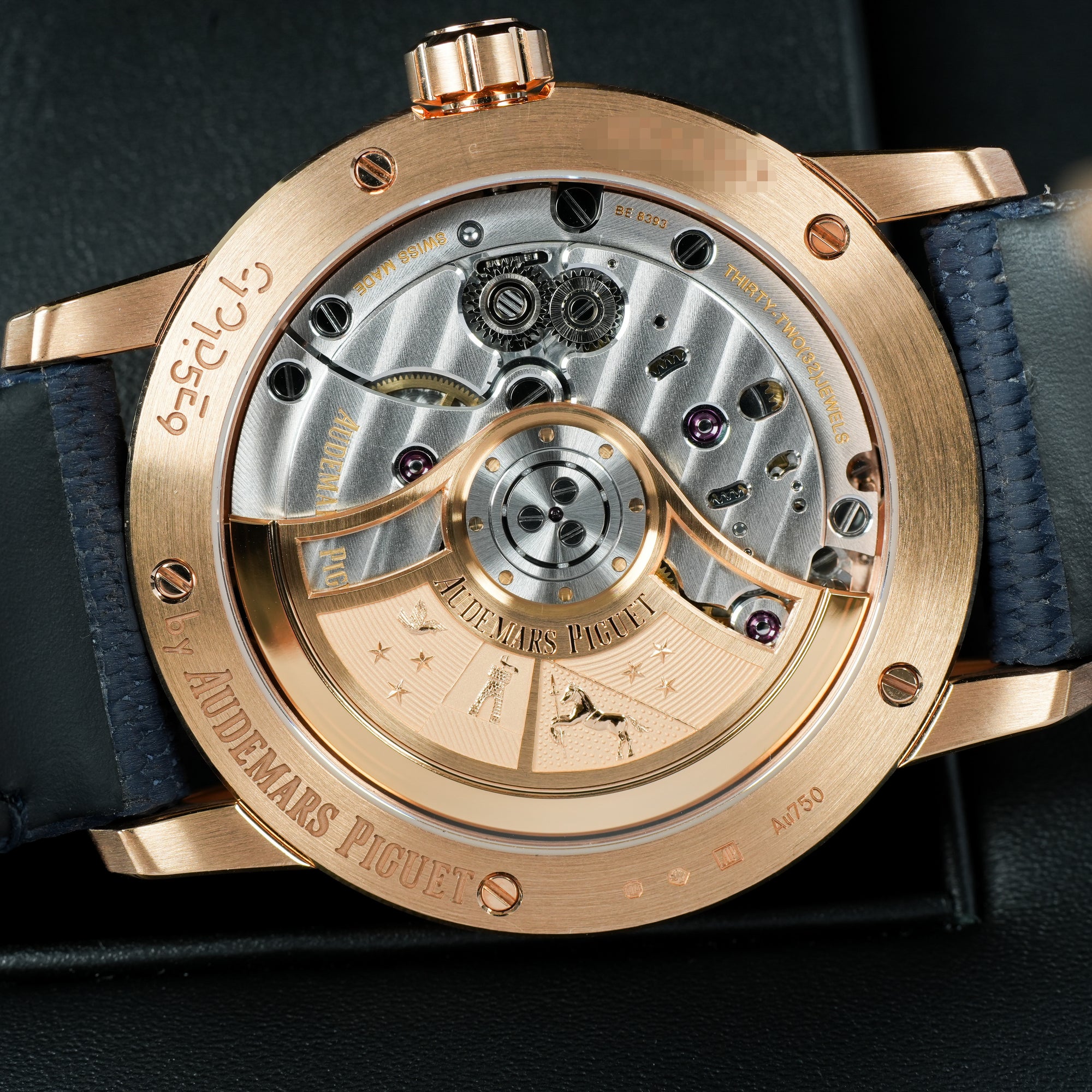 Audemars Piguet Code 11.59 Smoked Blue Dial Rose Gold 15210OR.OO.A028CR.01 case caseback movement 