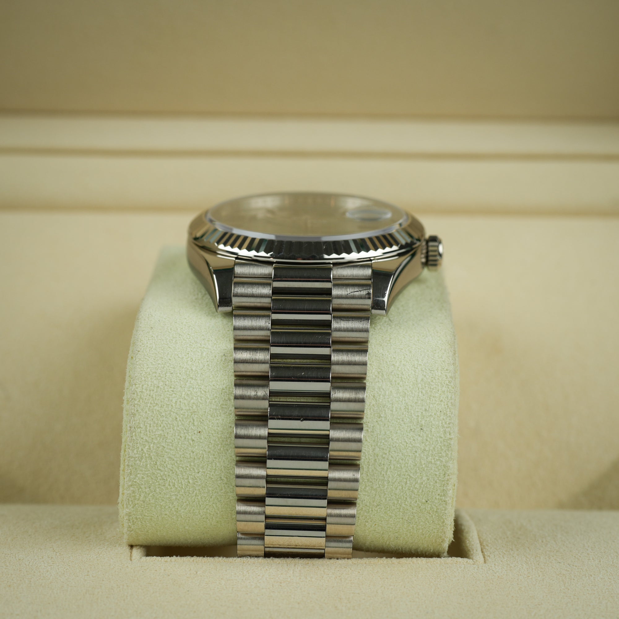 Rolex Day-Date Olive White Gold 40mm bracelet