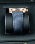 Audemars Piguet Code 11.59 Smoked Blue Dial Rose Gold 15210OR.OO.A028CR.01 case strap