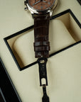 Patek Philippe Complications Salmon 41mm 5172G-010 white gold leather strap brown