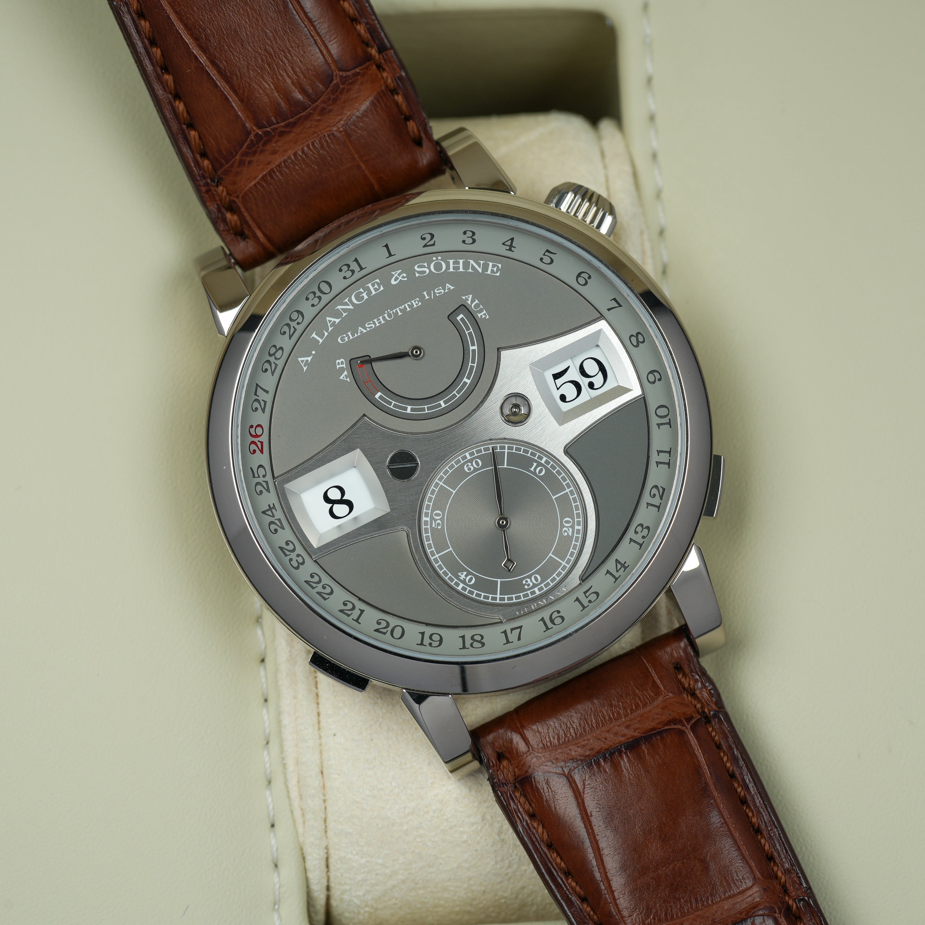 A. Lange & Söhne Zeitwerk Date 148.038 44mm – JJ Timepiece Co