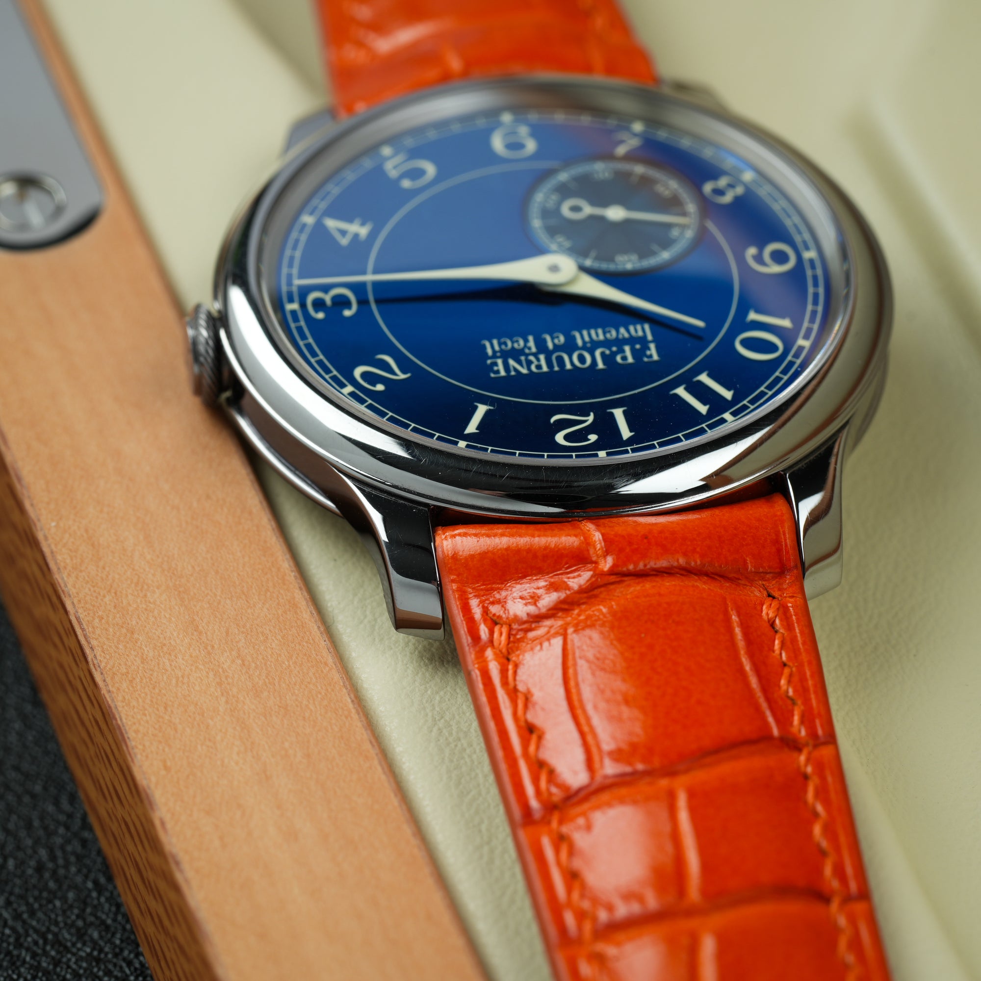 F.P. Journe Chronometre Bleu 39mm Top View