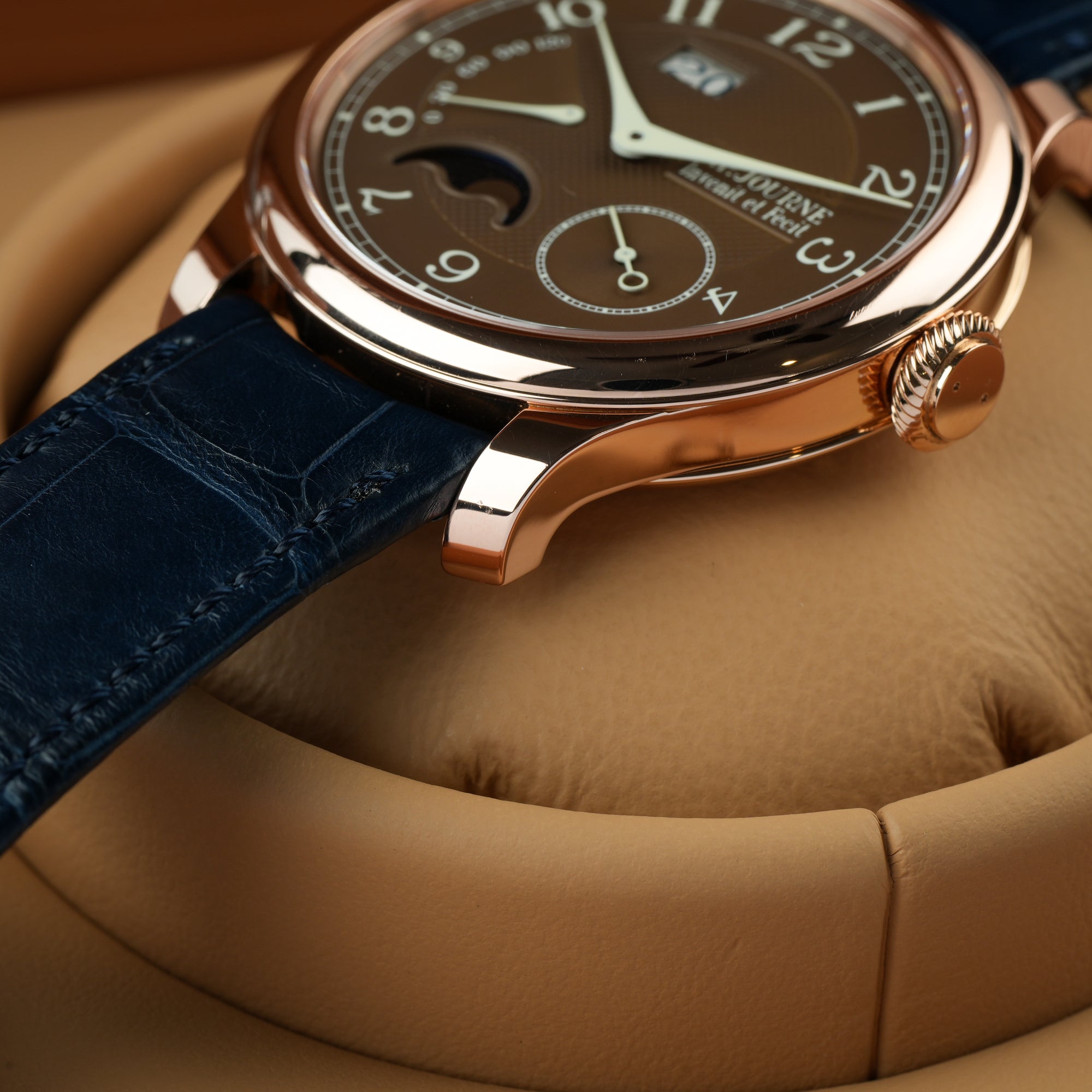 F. P. Journe Octa Automatique Lune Havana 42mm right lower lug rose gold