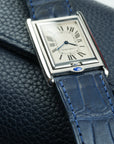 Cartier Tank Basculante Mecanique 2390 Top with blue jewel