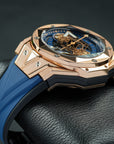 Hublot Big Bang Sang Bleu II King Gold Blue 45mm side view