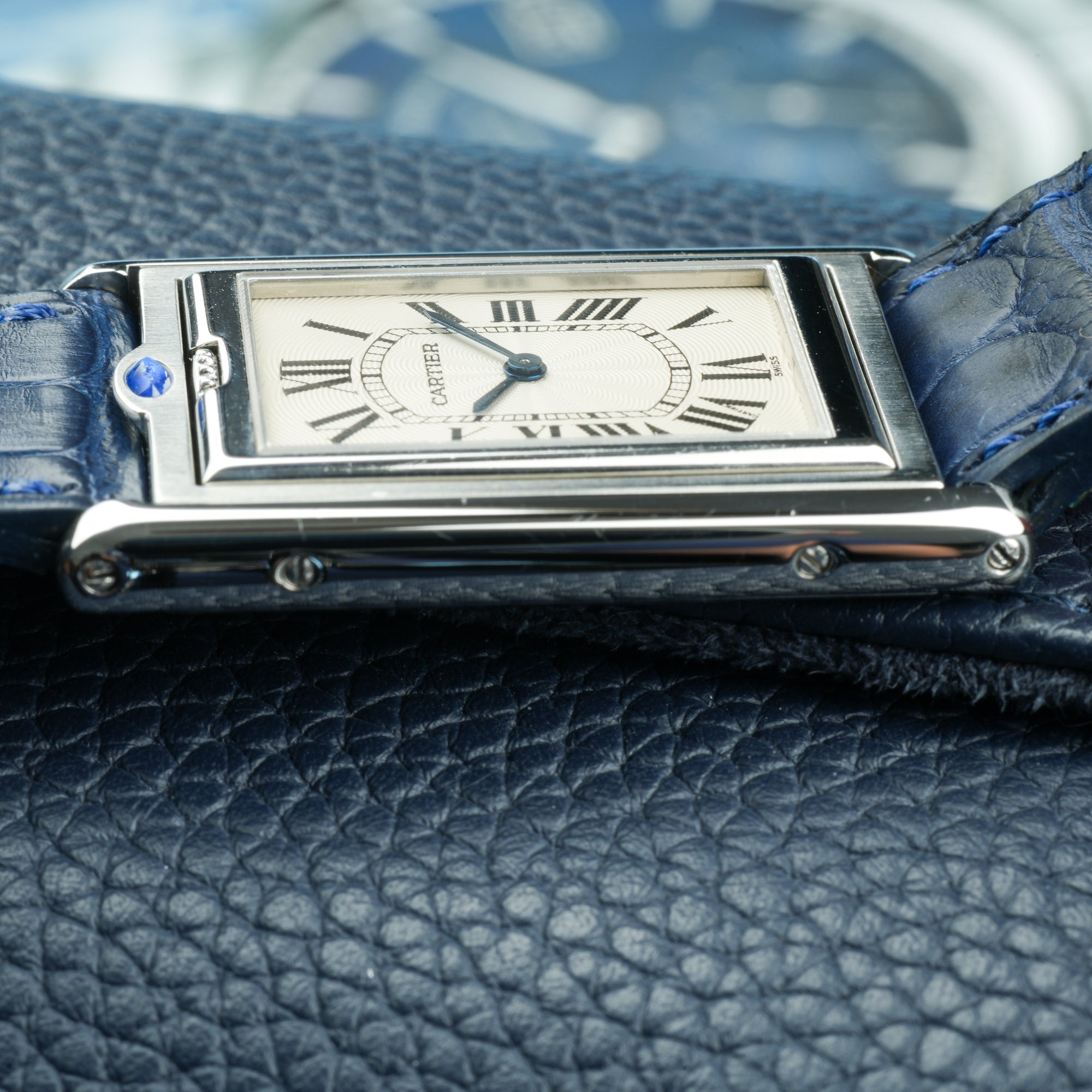 Cartier Tank Basculante Mecanique 2390 Left Side