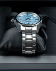 Grand Seiko Heritage Soko Frost 40mm Top view stainless steel bracelet