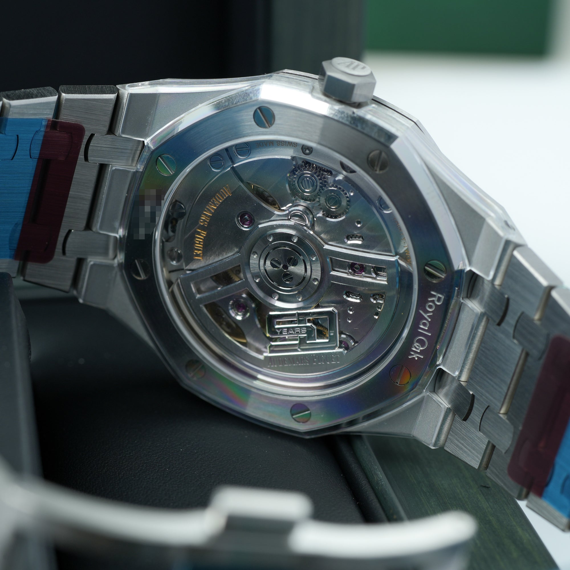 Audemars Piguet Royal Oak 50th Anniversary Black 15510ST 41mm caseback movement 
