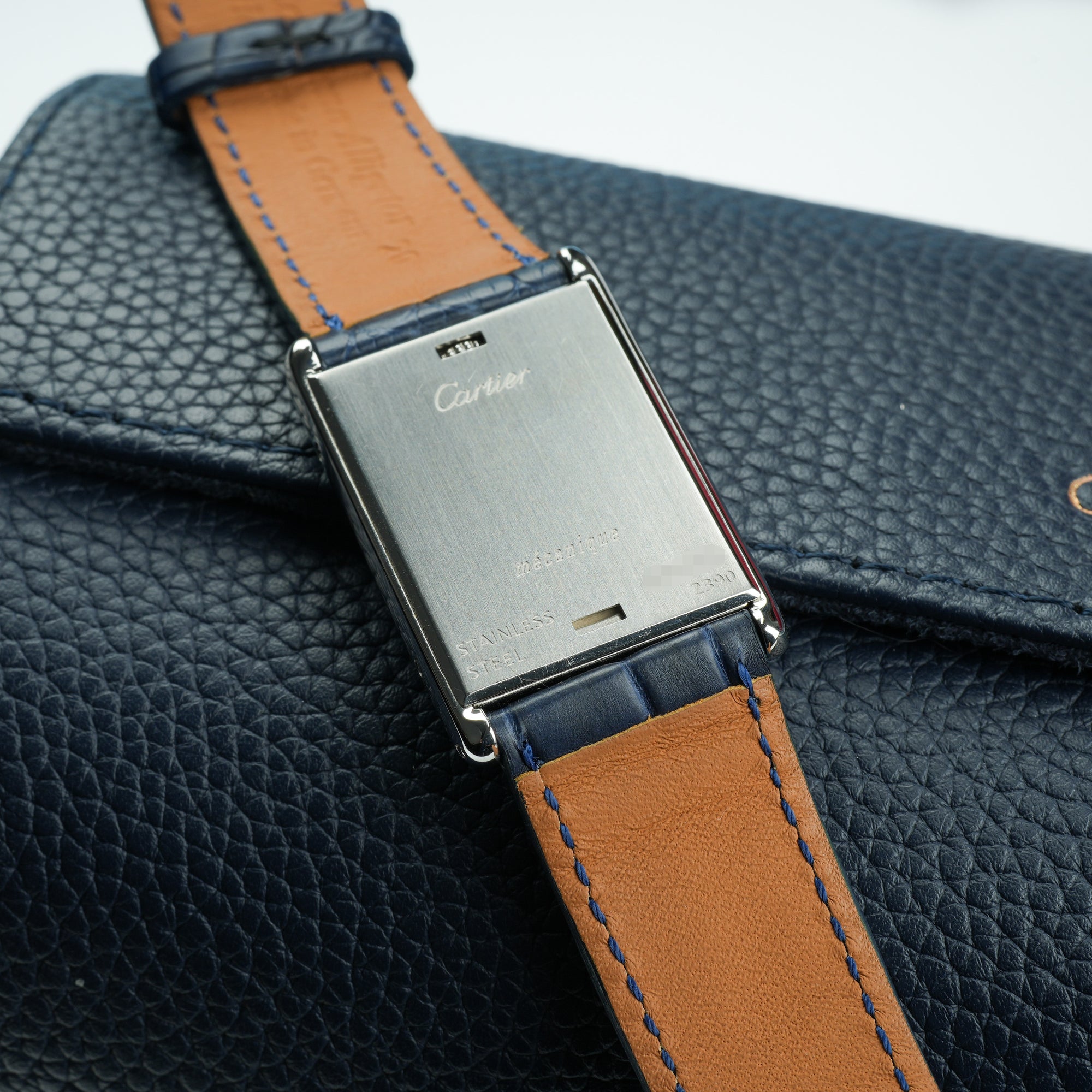 Cartier Tank Basculante Mecanique 2390 Caseback