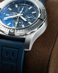 Breitling Avenger Chronograph 45 Blue Dial Closeup