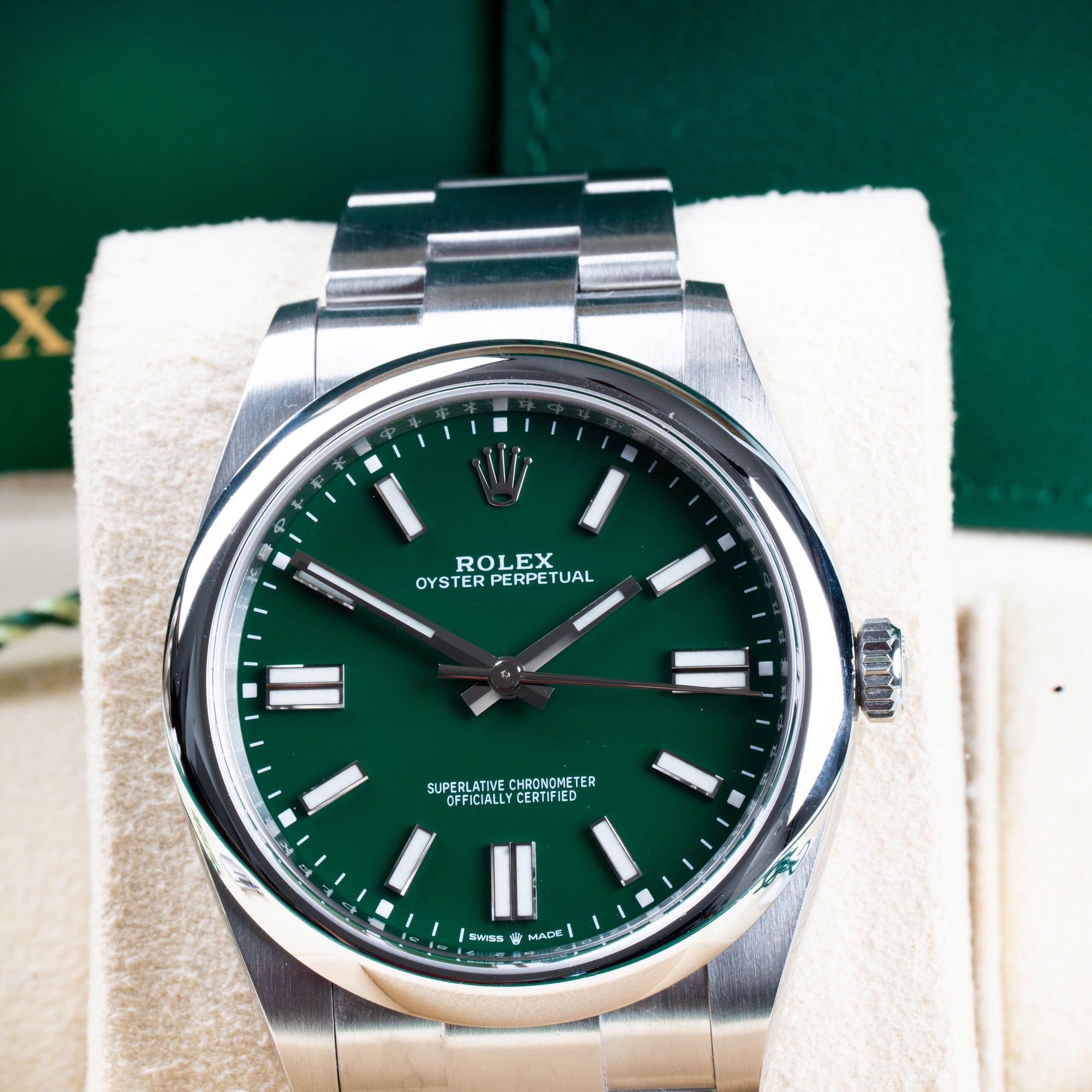 Rolex Oyster Perpetual Green 41