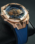 Hublot Big Bang Sang Bleu II King Gold Blue 45mm Front view