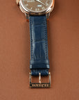 F. P. Journe Octa Automatique Lune Havana 42mm rose gold navy blue strap tang buckle