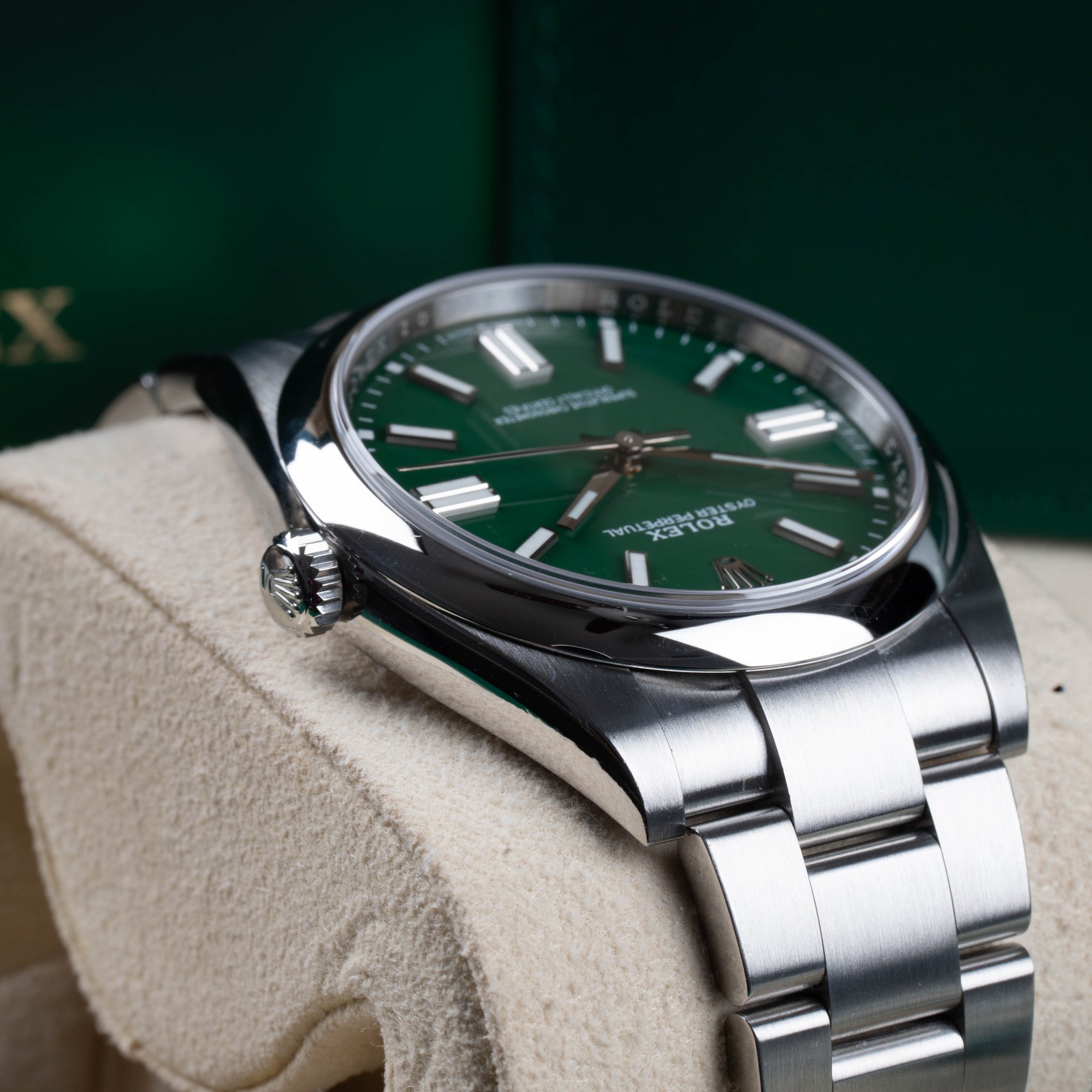 Rolex Oyster Perpetual Green 41