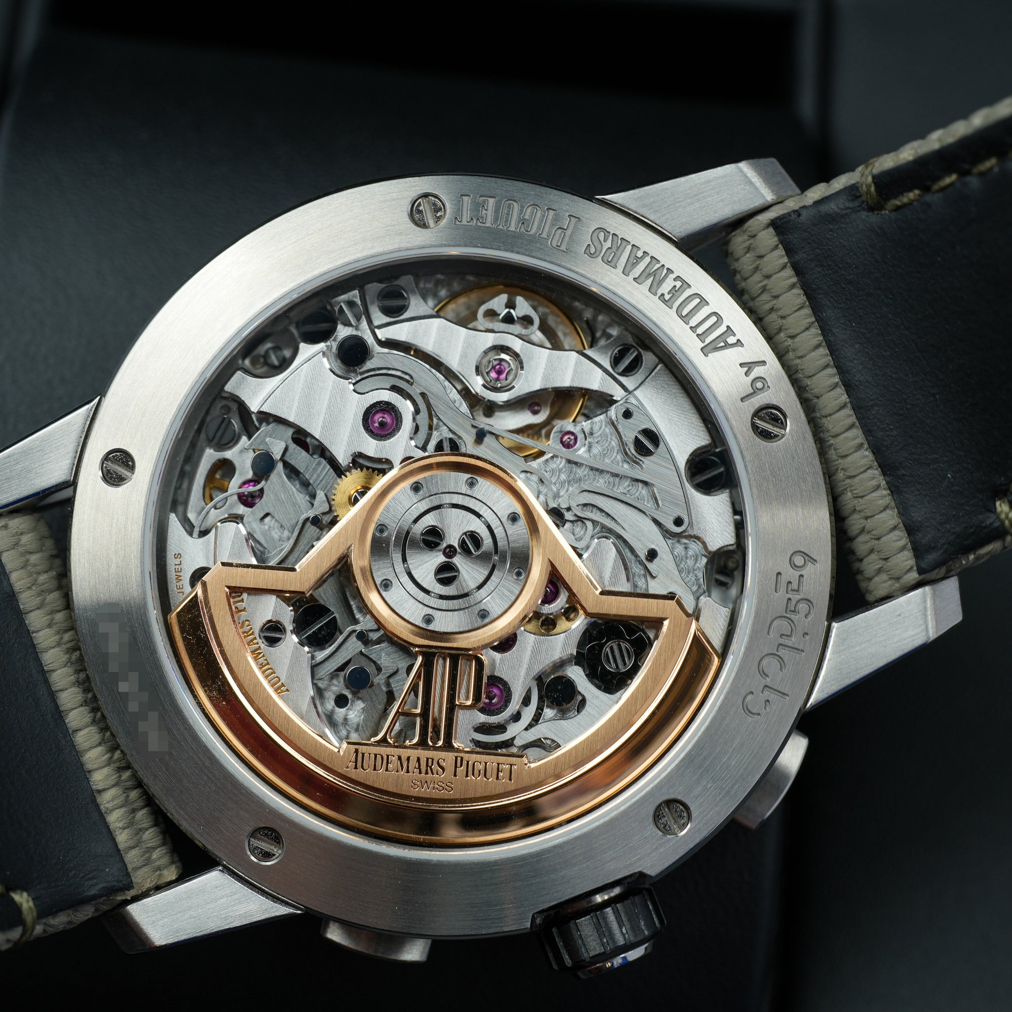 Audemars Piguet Code 11.59 Chronograph Beige Smoked 41mm case caseback movement 