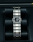 Audemars Piguet Royal Oak Jumbo Extra Thin Blue 15202IP 39mm Titanium Platinum bracelet buckle clasp 
