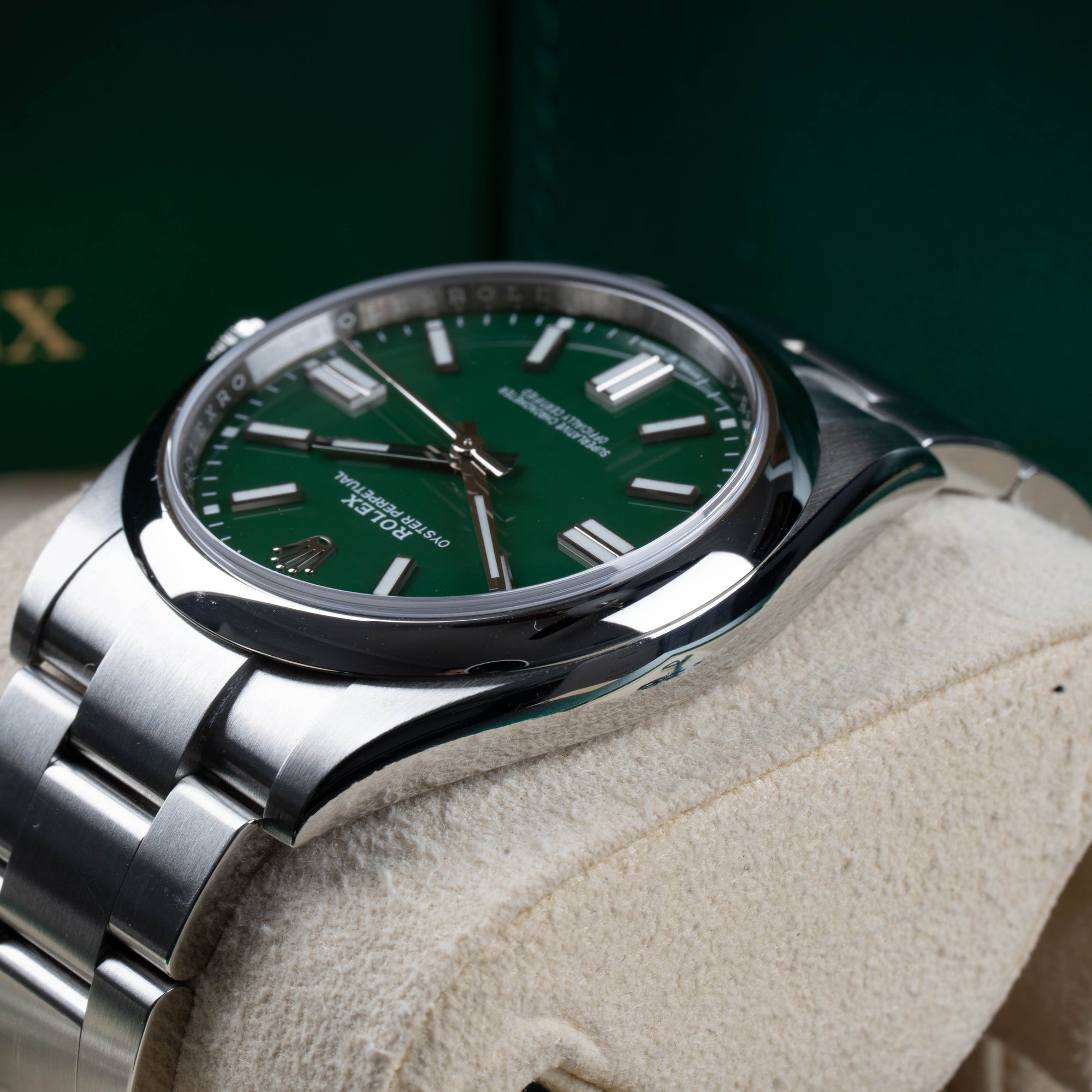 Rolex Oyster Perpetual Green 41