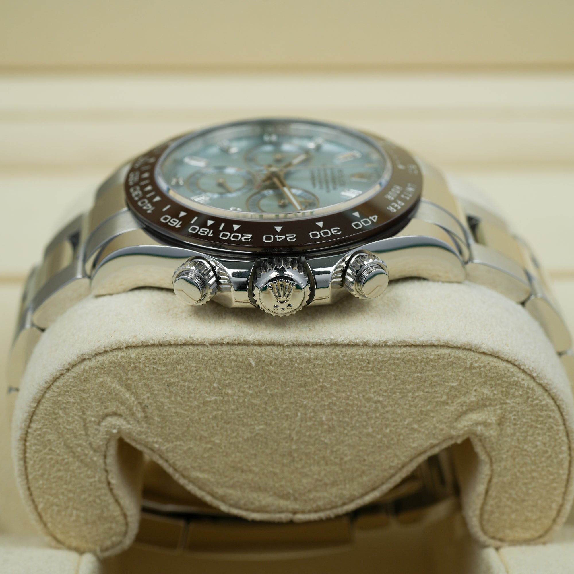 Rolex Daytona Ice Blue Platinum Baguette 116506 40mm