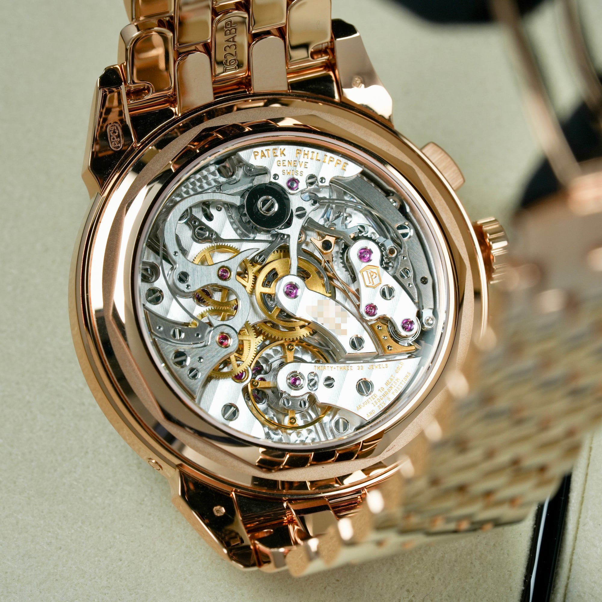 Patek Philippe Grand Complications 5270R/1R-001 41mm sapphire case back movement 