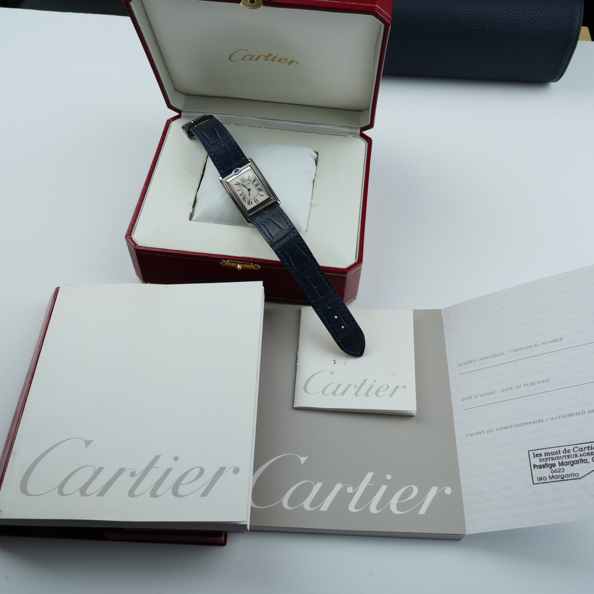 Cartier Tank Basculante Mecanique 2390 Box &amp; Papers