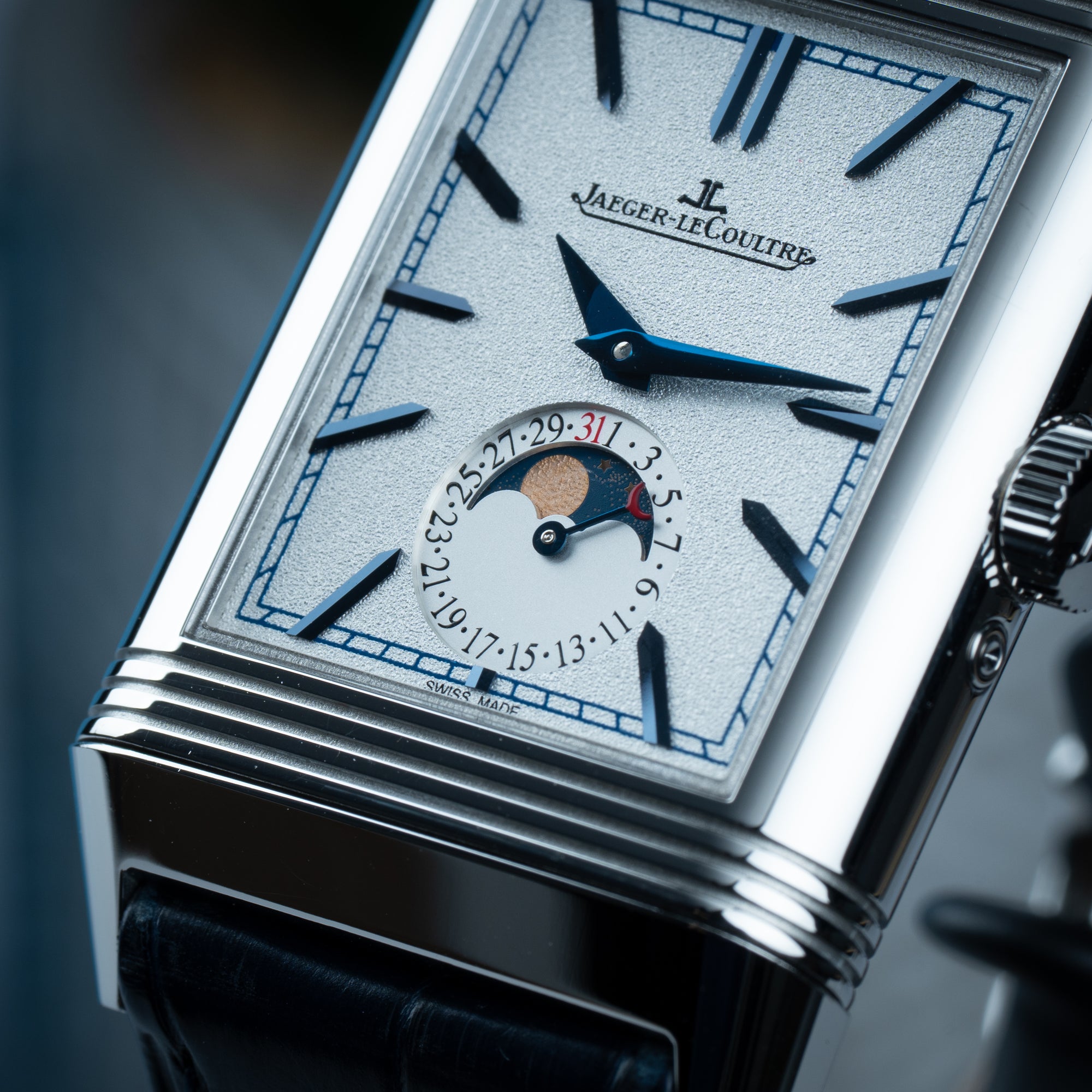 Jaeger-LeCoultre Reverso Tribute Moon Duoface Closeup