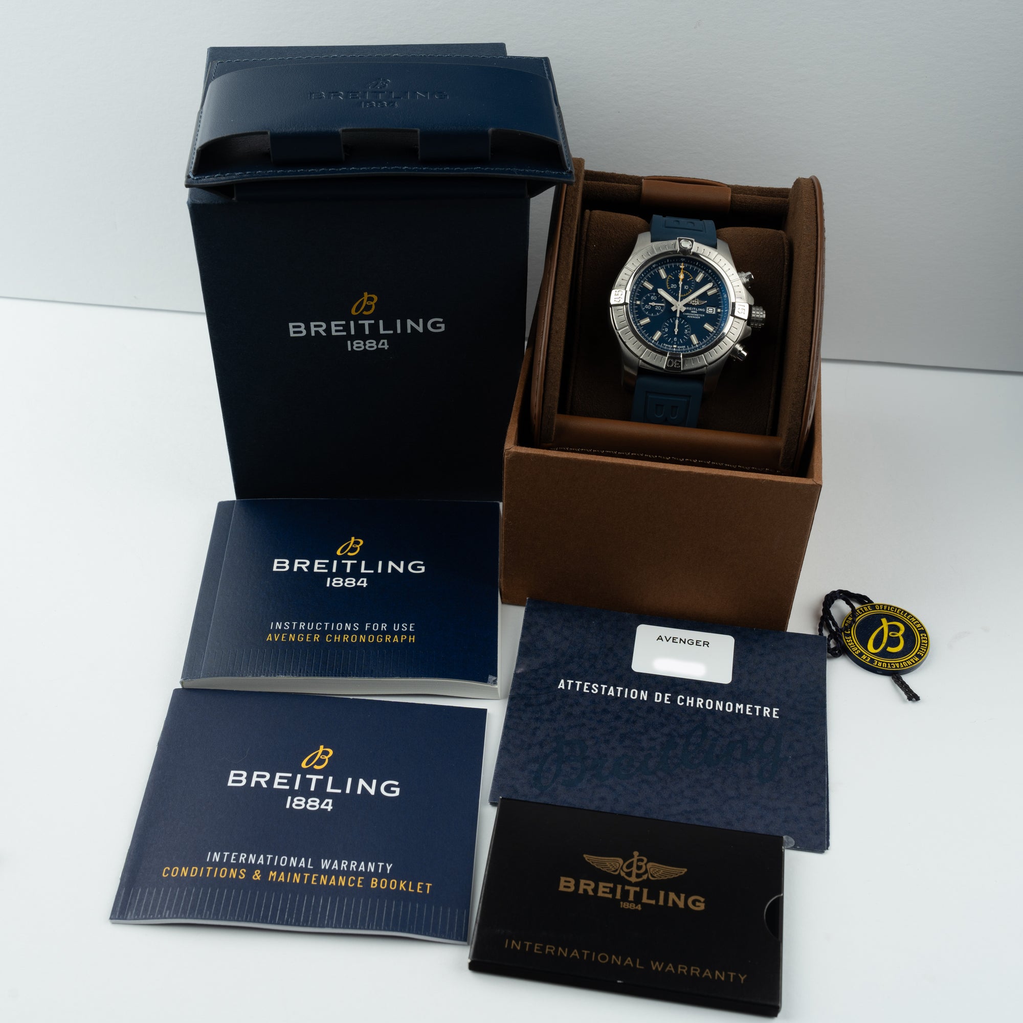 Breitling Avenger Chronograph 45 Box and Papers