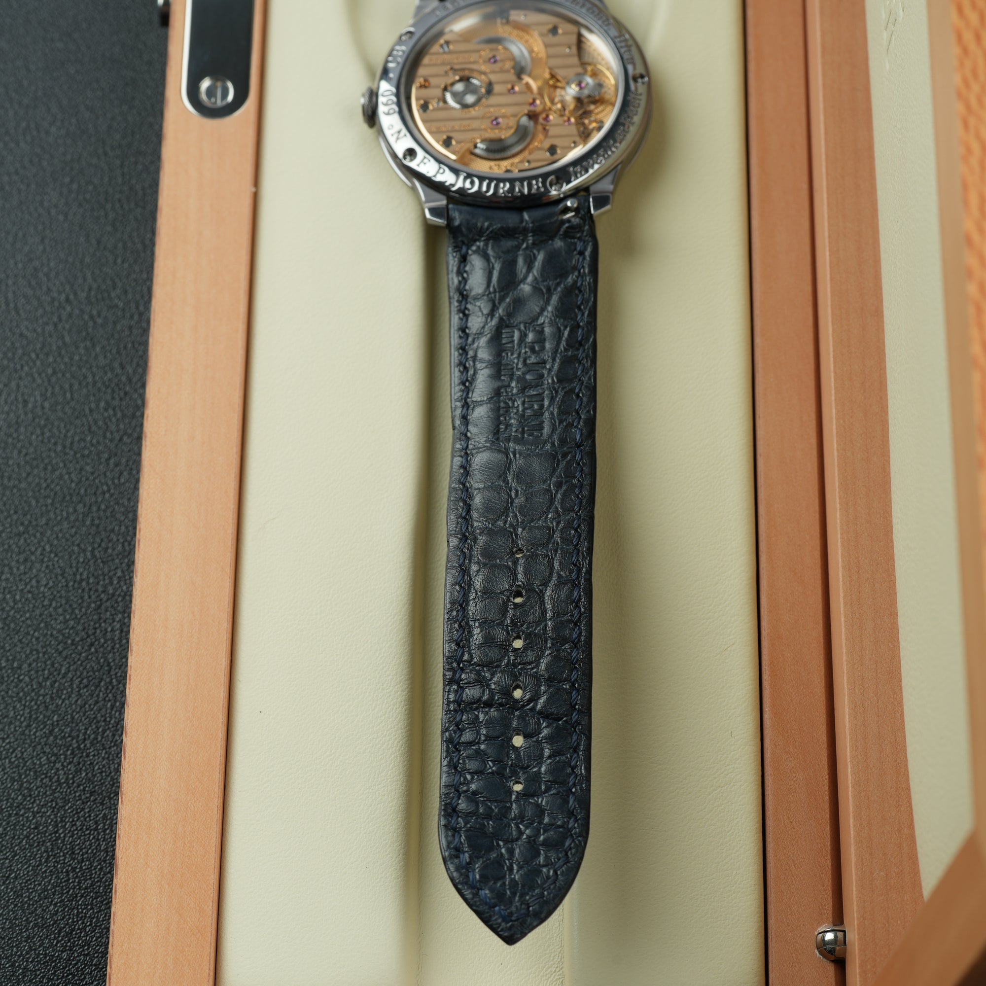 F.P. Journe Chronometre Bleu 39mm Black Alligator Strap