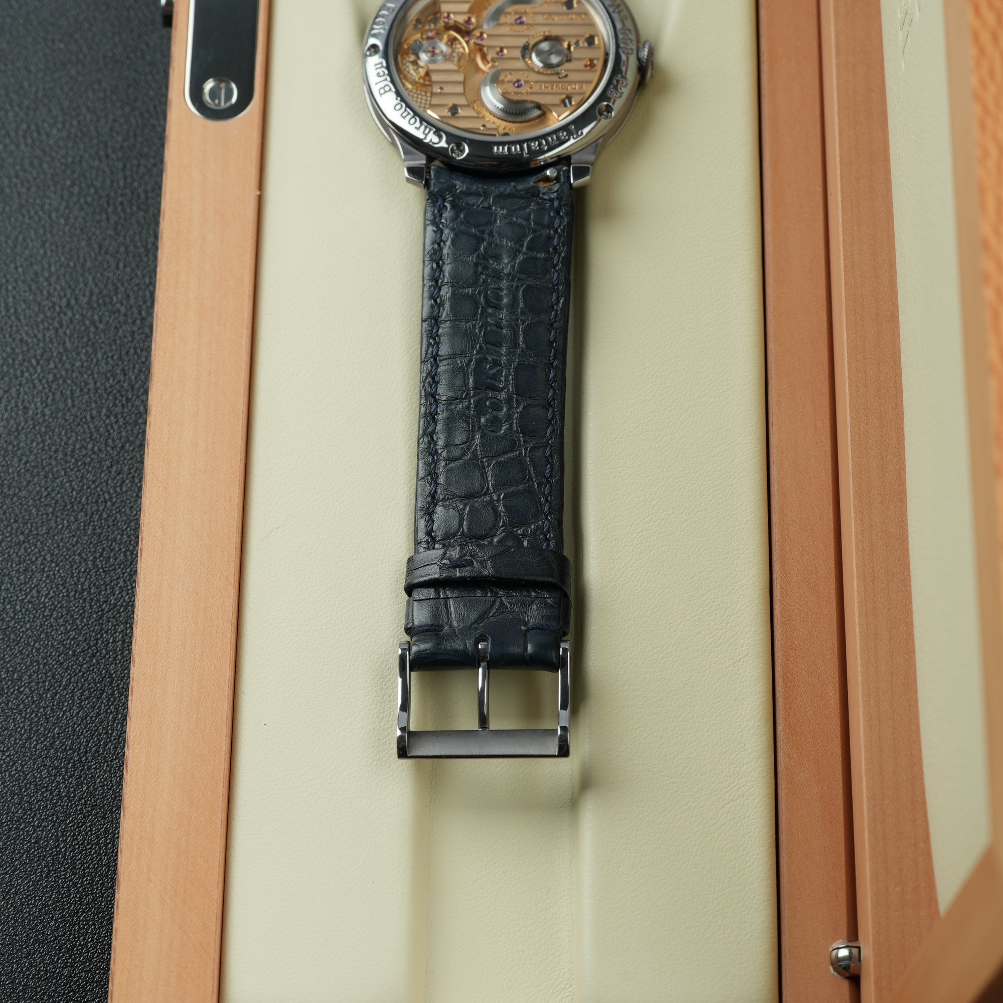 F.P. Journe Chronometre Bleu 39mm Black Alligator Strap