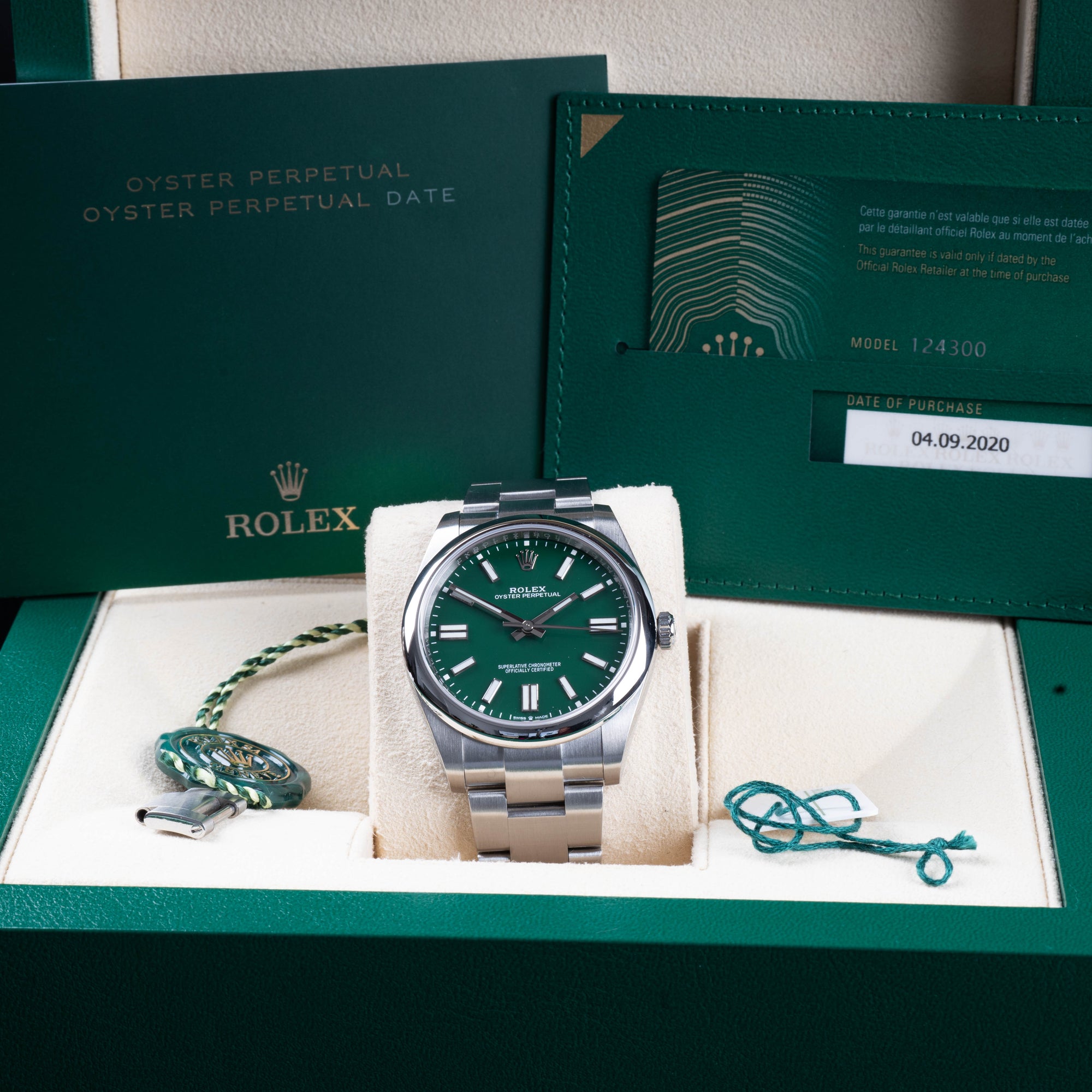 Rolex Oyster Perpetual Green 41