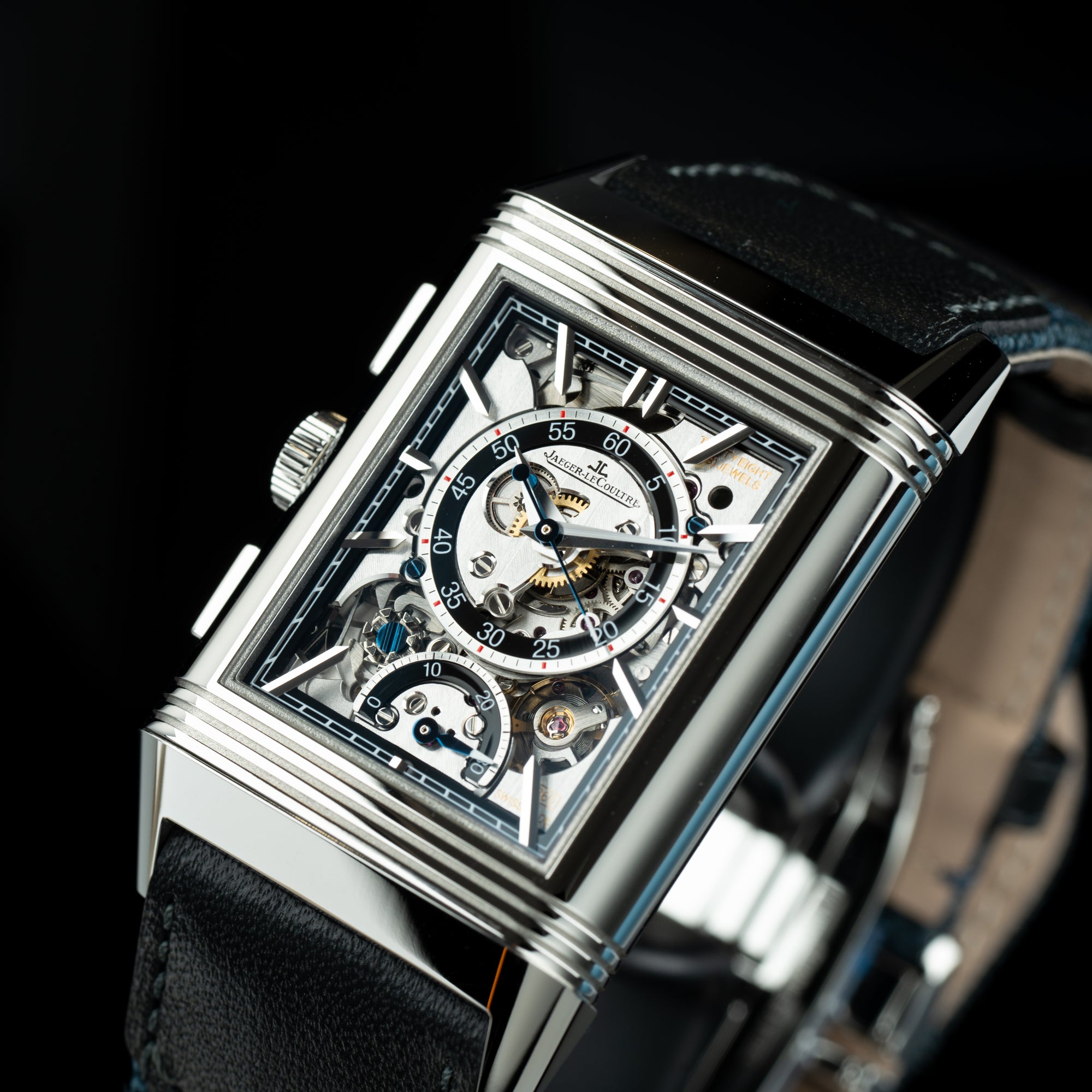 JLC Jaeger-LeCoultre Reverso Tribute Chronograph Skeleton Dial