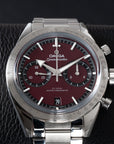 Omega Speedmaster 57 Red Close up